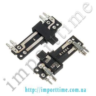 100K B 6pin вертикальный, ползунковый стерео a=35mm