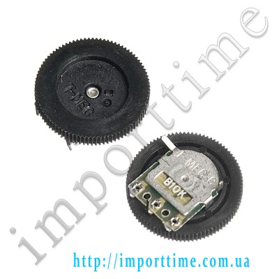 10K B 3pin d=18mm круговой, горизонтальный, моно