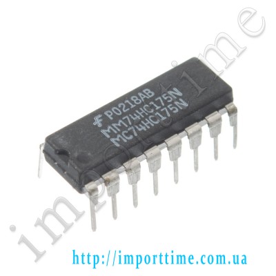 Микросхема 74HC175AN