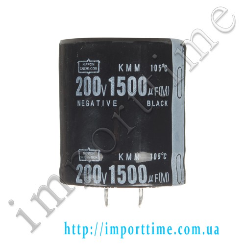 Конденсатор электролитический 1500мкФx200В, 105°C, 35x40