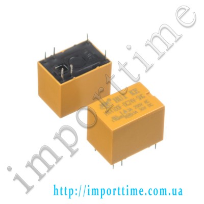 Реле 24V  1A 6pin (1 open 1 close) 4100-24V-HKE