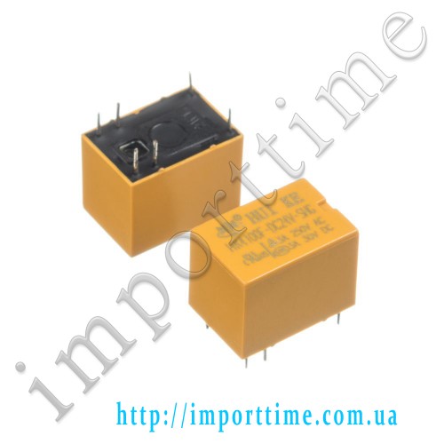 Реле 24V  1A 6pin (1 open 1 close) 4100-24V-HKE