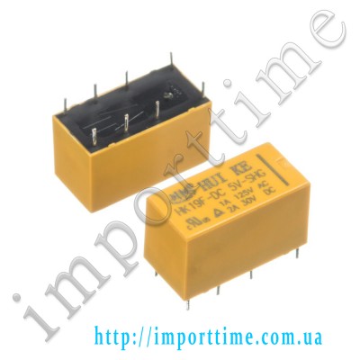 Реле  5V  1A 8pin (2 open 2 close) 4078-5V-HKE