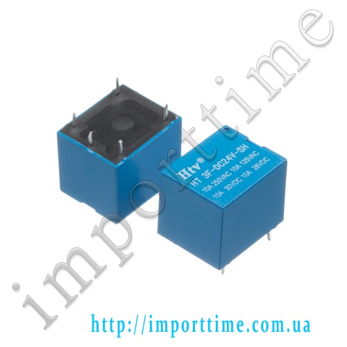 Реле 24V 10A 5pin (1 open 1 close) T73-24V-HTV