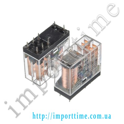 Реле 24V  5A  8pin (2 open 2 close) G2R-2-24V