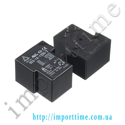 Реле 12V 30A 4pin (1 open ) T90-12V-HINDA (953-1A-12DG-2)