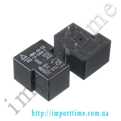 Реле 24V 30A 4pin (1 open ) T90-24V-HINDA (953-1A-24DG-2)