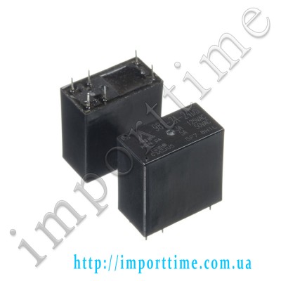 Реле 24V  5A  6pin (2 open ) 14F-24V  (981-2A-24DS)