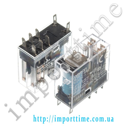 Реле 12V  5A 8pin (2 open 2 close) G2R-2-12V-SN