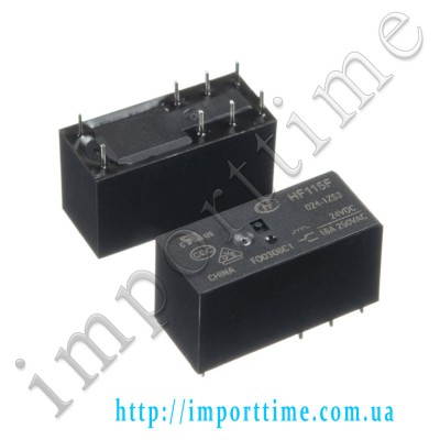Реле 24V 16A 8pin (1 open  1 close) HF-115F-024-1ZS3