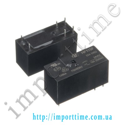 Реле 24V 16A 6pin (1 open ) HF-115F-024-1HS3A