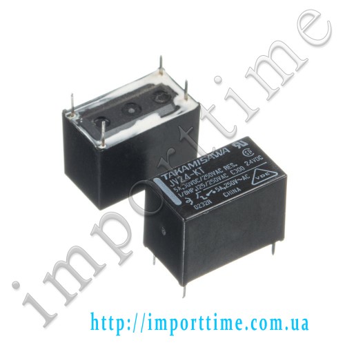 Реле 24V  5A  4pin (1open ) JV-24W-K