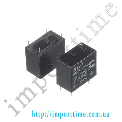 Реле 12V  5A 4pin (1 open )  HT32F