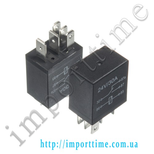 Реле 24V 30A 5pin (1 open  1close) 5.80106