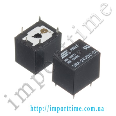 Реле 24V 20A 5pin (1 open 1 close) T78 (SRA-24VDC-CL)