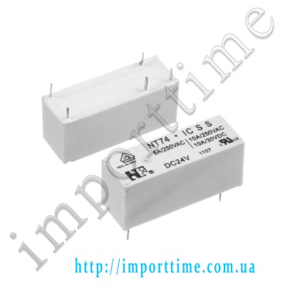 Реле 24V  8A 5pin (1 open 1 close) 14F-NT74-1C-S-8-DC24V(AZ6963-1CB-24DE)