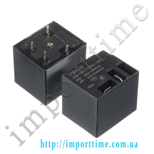 Реле 12V 30A 4pin T91 (1 open ) (JQX-16F/12VDC-1HS)