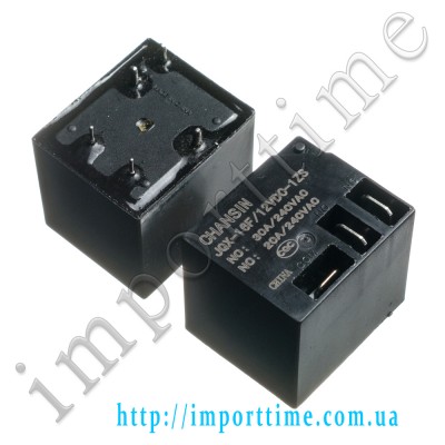 Реле 12V 30A 5pin T91 (1 open ) (JQX-16F/12VDC-1HS)