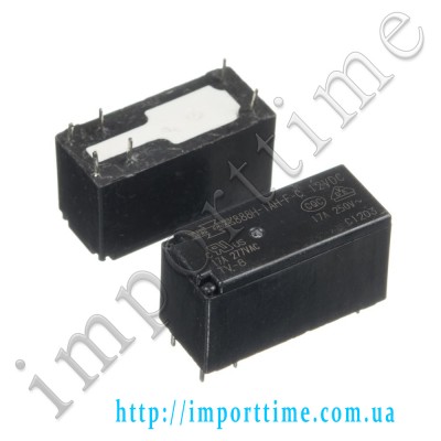 Реле 12V 17A 6pin (2 open 2 close) 14F-888HTN-1AC-F-C
