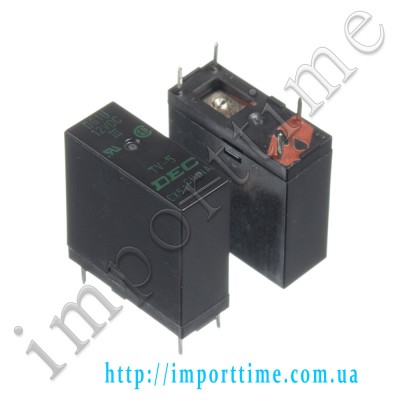 Реле 12V  5A 4pin (1 open ) DG1U