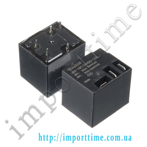 Реле 24V 30A 5pin T91 (1 open ) (JQX-16F/24VDC-1HS)