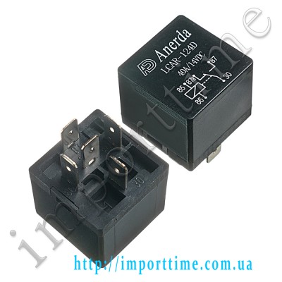 Реле 24V 40A 5pin (1 open  1close) LCAR-124D