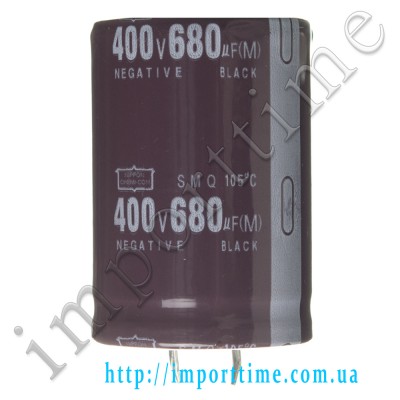 Конденсатор электролитический 680мкФx 400В, 105°C, 35x45