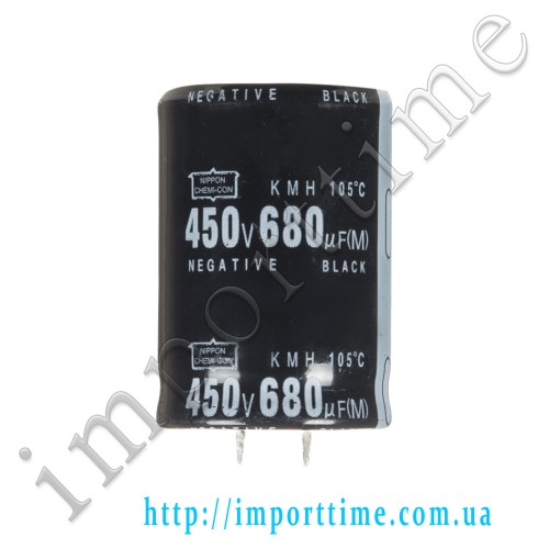 Конденсатор электролитический 680мкФx 450В, 105°C, 35x50