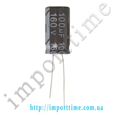 Конденсатор электролитический 100мкФx 160В, 105°C, 12,5x25